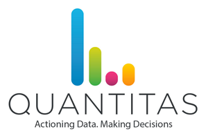 quantitas logo see far smart glasses