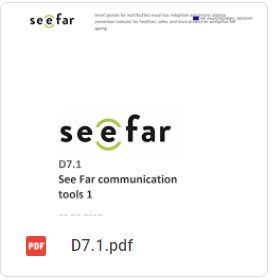deliverable 7.1 See Far, communication tools